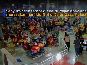 Keceriaan Anak-anak Gaza di Momen Idulfitri