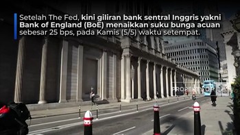 Buntuti The Fed, Giliran BoE Naikkan Suku Bunga