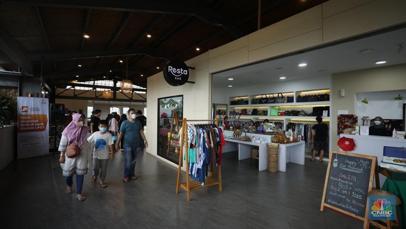 Suasana rest area 456 Jalan Tol Semarang-Solo, Jawa tengah. (CNBC Indonesia/ Tri Susilo)