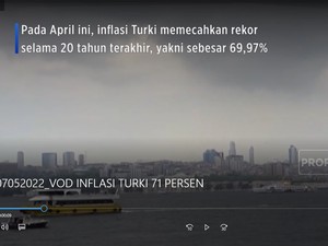Terimbas Perang, Inflasi Turki Melonjak ke 69,97%