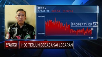 IHSG Ambruk Usai Libur Lebaran