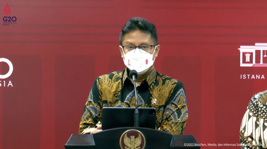 Menteri Kesehatan Budi Gunadi Sadikin Keterangan Pers Menteri (Tangkapa Layar Youtube)