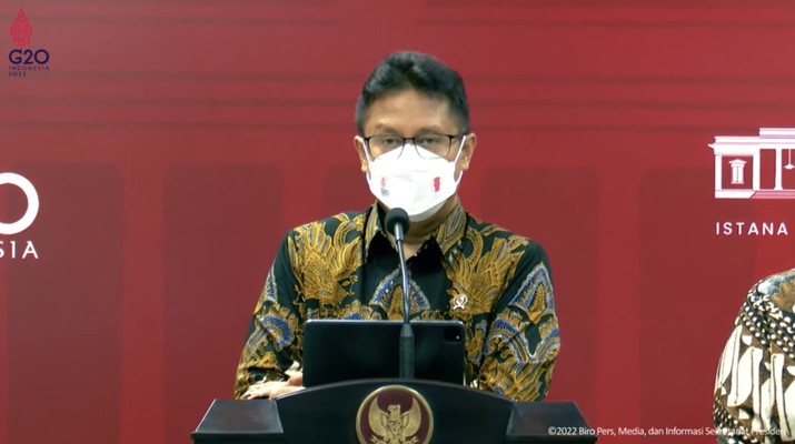Menteri Kesehatan Budi Gunadi Sadikin Keterangan Pers Menteri (Tangkapa Layar Youtube)