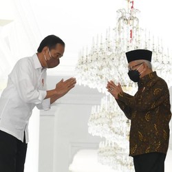 Dampingi Jokowi 5 Tahun, Segini Uang Pensiun Ma'ruf Amin