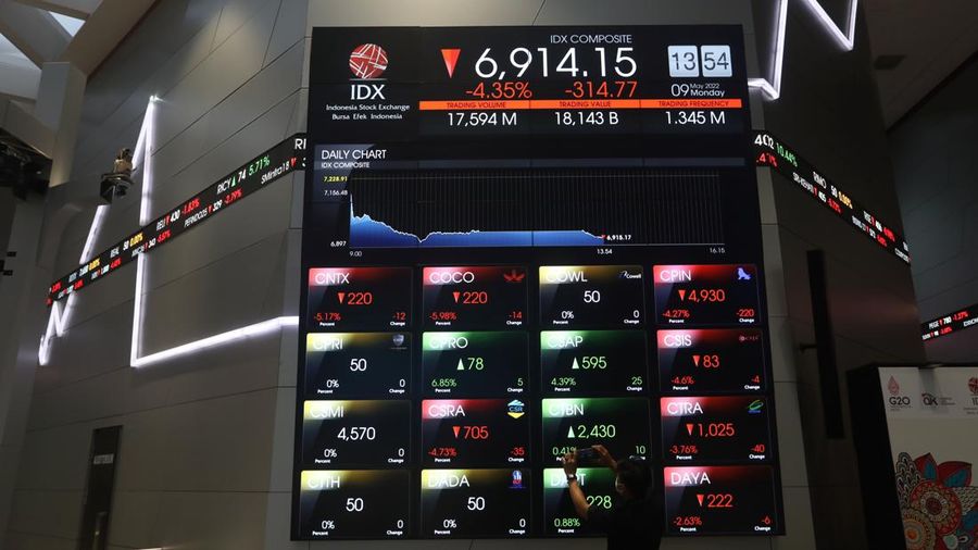 Suasana Bursa Efek Indonesia (BEI).  (CNBC Indonesia/Andrean Kristianto)