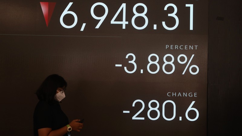 Suasana Bursa Efek Indonesia (BEI).  (CNBC Indonesia/Andrean Kristianto)