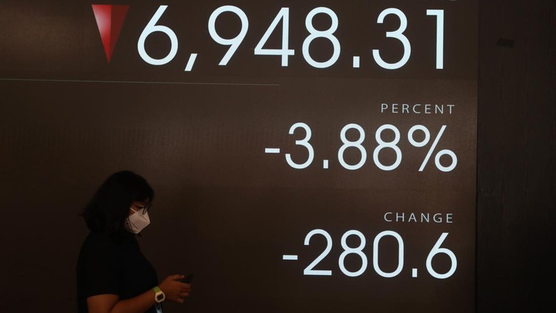Suasana Bursa Efek Indonesia (BEI).  (CNBC Indonesia/Andrean Kristianto)