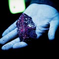 Tungsten is illuminated with mineral light in a mine in Gangwon Province, South Korea, March 31, 2022. Picture taken March 31, 2022. REUTERS/ Heo Ran