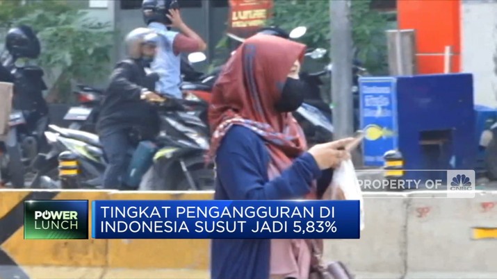 Tingkat Pengangguran di Indonesia Susut Jadi 5,83% Tingkat Pengangguran di Indonesia Susut Jadi 5,83%