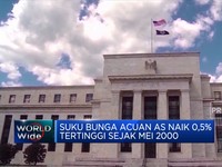 Suku Bunga Acuan The Fed Pecah Rekor Sejak Mei 2000