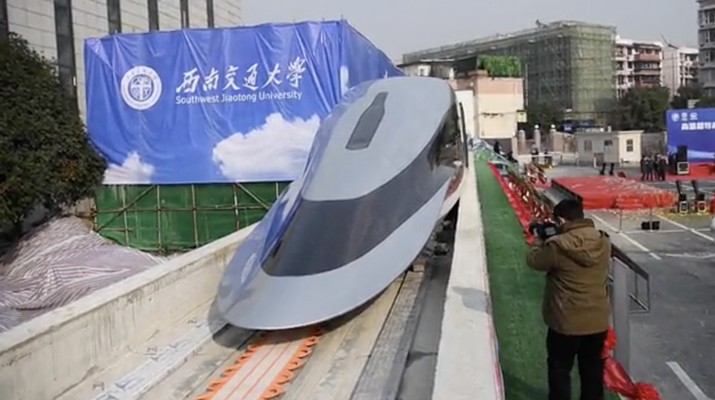 Kereta Cepat China, high-speed Maglev train (Reuters TV)