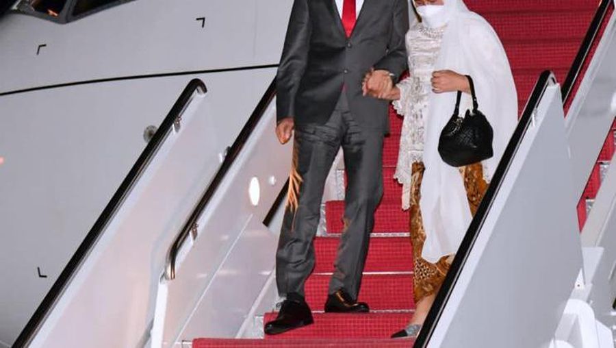 Presiden dan Ibu Iriana Jokowi tiba di Washington DC (Muchlis Jr - Biro Pers Sekretariat Presiden)