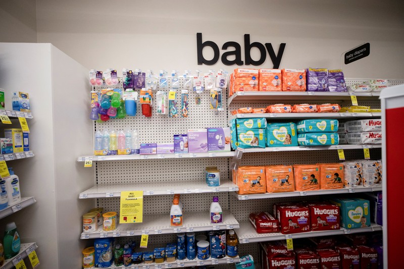 Empty shelves show a shortage of baby formula at a CVS store in San Antonio, Texas, U.S. May 10, 2022.  REUTERS/Kaylee Greenlee Beal      TPX IMAGES OF THE DAY