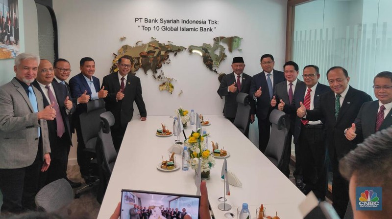 Grand launching representative office Bank BSI di Dubai, Jum'at, 13 Mei 2022. (CNBC Indonesia)