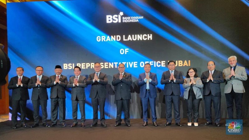 Grand launching representative office Bank BSI di Dubai, Jum'at, 13 Mei 2022. (CNBC Indonesia)