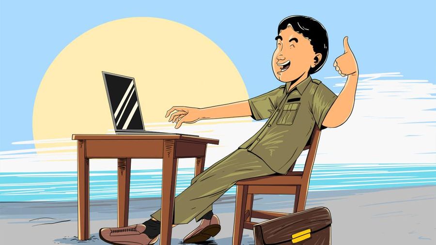 INFOGRAFIS, Gak Perlu Ngantor PNS Bakal Kerja Bak Pegawai Startup