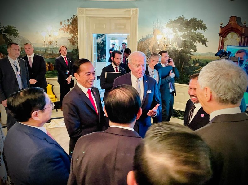 Presiden Jokowi Hadiri Jamuan Santap Malam Presiden Biden. (Biro Pers Sekretariat Presiden RI)