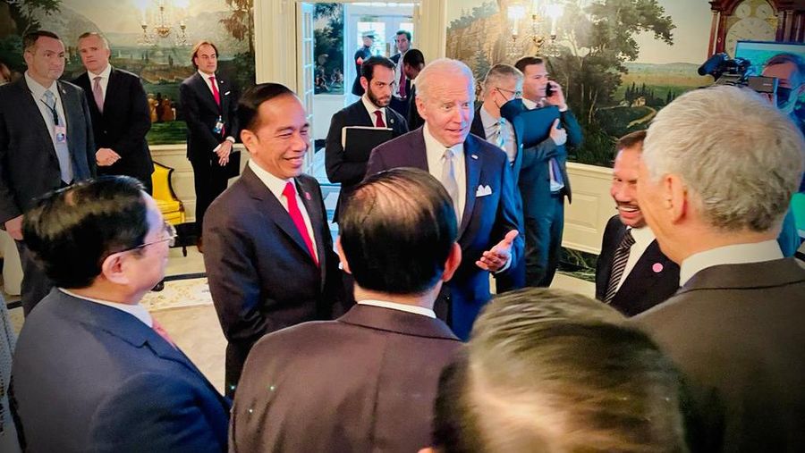 Presiden Jokowi Hadiri Jamuan Santap Malam Presiden Biden. (Biro Pers Sekretariat Presiden RI)