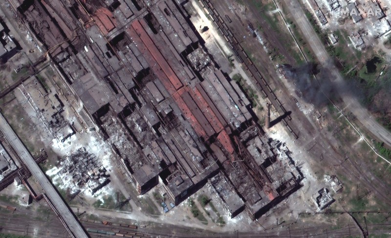 A satellite image shows an overview of Snake Island, Ukraine May 12, 2022. Picture taken May 12, 2022. Satellite image 2022 Maxar Technologies/Handout via REUTERS ATTENTION EDITORS - THIS IMAGE HAS BEEN SUPPLIED BY A THIRD PARTY. MANDATORY CREDIT. NO RESALES. NO ARCHIVES. DO NOT OBSCURE LOGO.