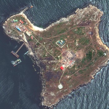 Potret Satelit Kapal Logistik Rusia saat Digempur Ukraina