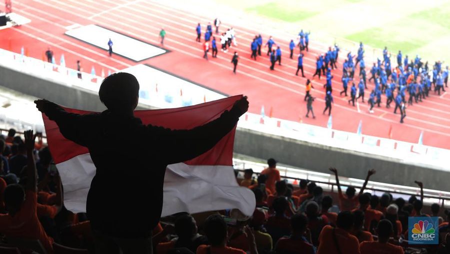 Demo Buruh 14 Mei 2022 (CNBC Indonesia/Muhammad Sabki)