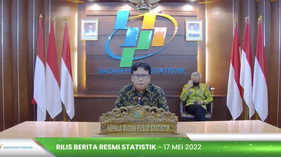 Rilis BPS 17 Mei 2022 (Tangkapan layar youtube BPS)