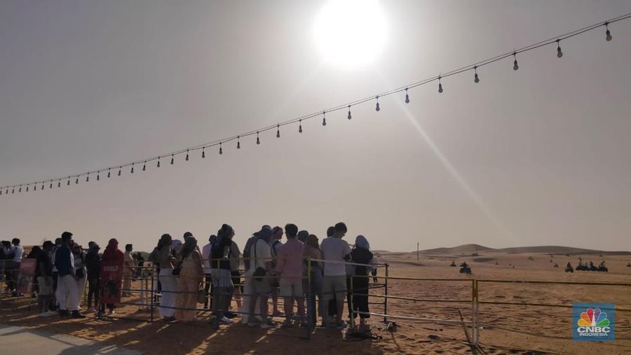 Wisata Safari Desert di Dubai, Uni Emirat Arab (UEA). (CNBC Indonesia/Sefti Oktarianisa)