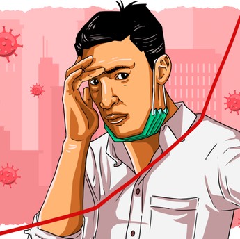 Covid RI Naik Pasca Libur vs Lepas Masker Jokowi, Kudu Piye?
