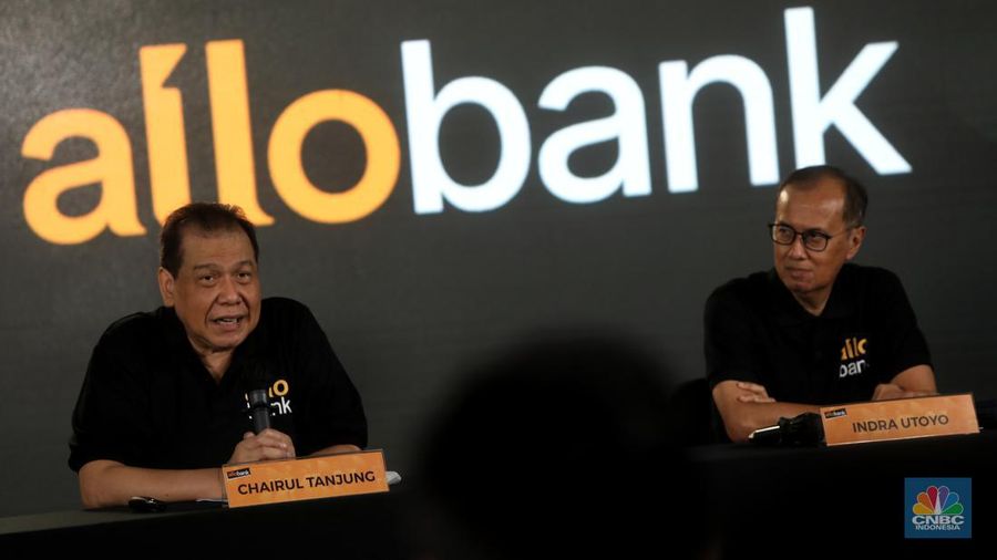 Chairul Tanjung dalam peluncuran Allo Bank di Jakarta, Kamis (19/5/2022). (CNBC Indonesia/Andrean Kristianto)
