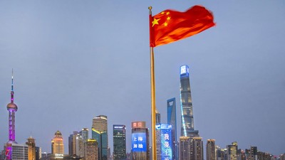Ilustrasi bendera China. (VCG via Getty Images/VCG)