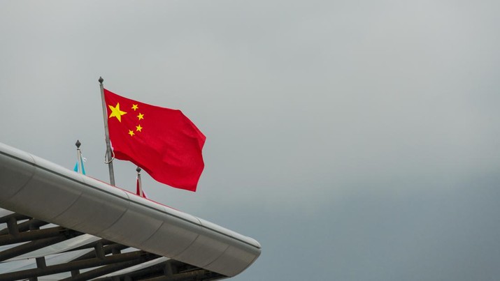 Ilustrasi bendera China. (VCG via Getty Images/VCG)