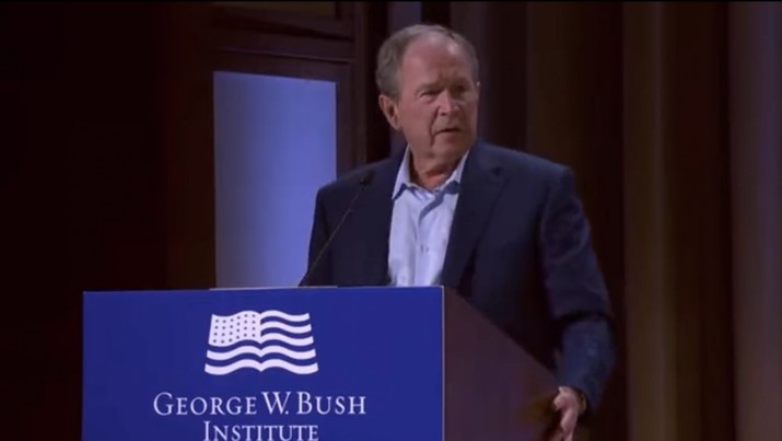Mantan Presiden George W. Bush (Tangkapanm layar twitter @sahilkapur)