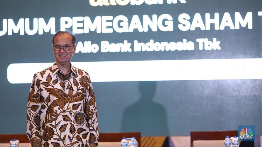 Indra Utoyo Direktur Utama Allo Bank definitif (CNBC Indonesia/Tri Susilo)