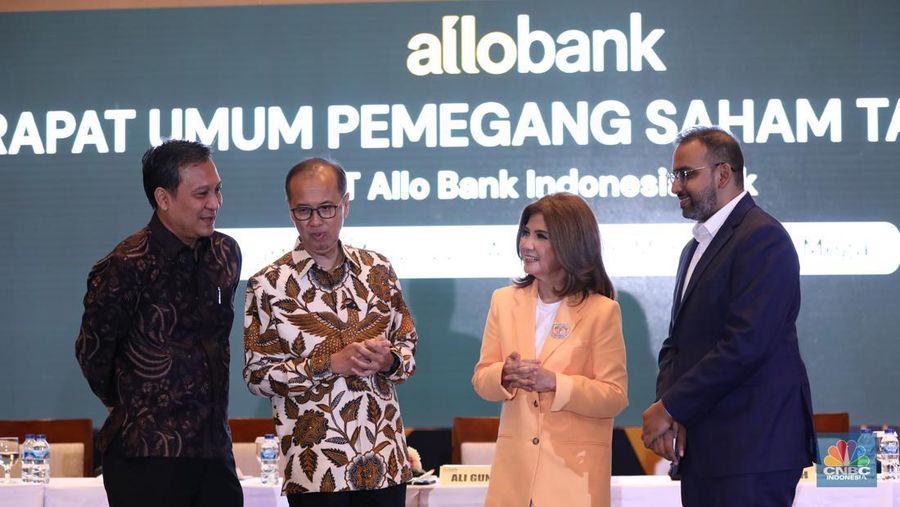 Rapat Umum Pemegang Saham (RUPS) PT Allo Bank Indonesia Tbk (BBHI) di Menara Bank Mega, Jakarta. (վ/Tri Susilo)