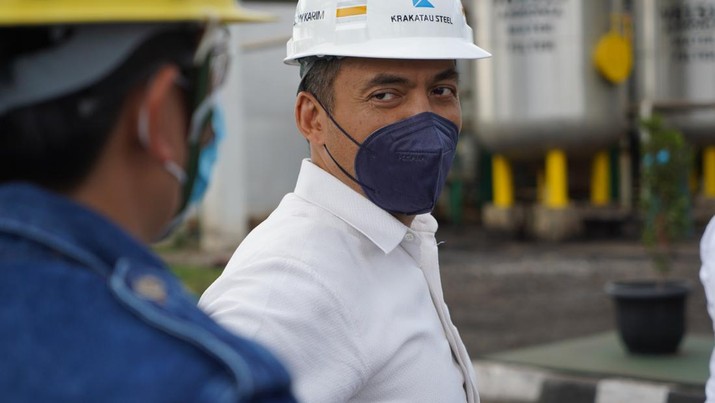 Direktur Utama PT Krakatau Steel (Persero) Tbk Silmy Karim