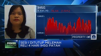 Terkoreksi Lebih Dari 1%, Reli 4 Hari IHSG Patah
