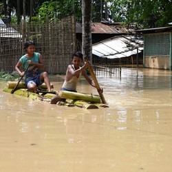 6 Juta Orang Terperangkap Banjir India dan Bangladesh