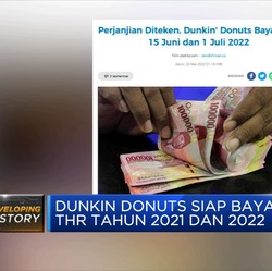 Lega, Dunkin Donuts Segara Bayar THR 2021 & 2022