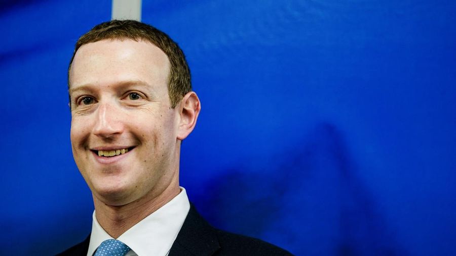 Founder and CEO of US online social media and social networking service Facebook Mark Zuckerberg reacts upon his arrival for a meeting with European Commission vice-president in charge for Values and Transparency, in Brussels, on February 17, 2020. (Photo by Kenzo TRIBOUILLARD / AFP) (Photo by KENZO TRIBOUILLARD/AFP via Getty Images)