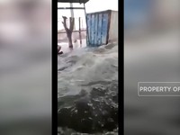 Penampakan Tanggul Rob Jebol di Semarang