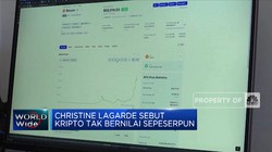 Presiden ECB Sebut Kripto Tak Berharga