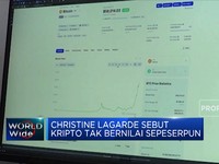Presiden ECB Sebut Kripto Tak Berharga