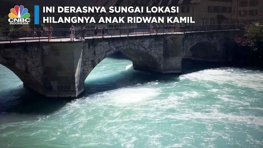 Ini Derasnya Sungai Lokasi Hilangnya Anak Ridwan Kamil