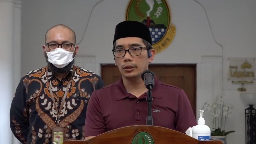 Keterangan Pers Virtual Kabar Emmeril Kahn Mumtadz (Tangkapan Layar Youtube/JabarProvTV)