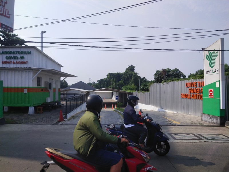 Penampakan Sepi Tes Covid-19 di Jakarta. (CNBC Indonesia/Tri Susilo)
