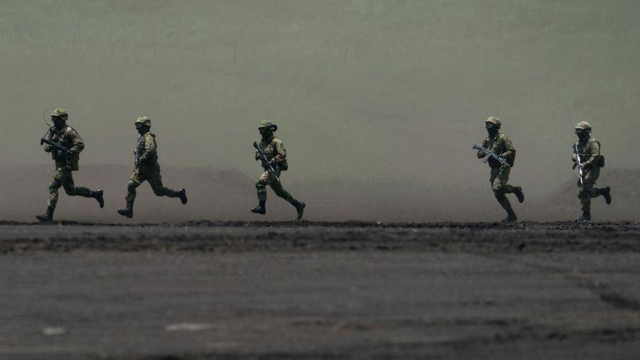 A Japan Ground Self-Defense Force (JGSDF) Type 10 battle tank fires ammunition during a live fire exercise at East Fuji Maneuver Area, in Gotemba, Shizuoka, Japan, May 28, 2022. Tomohiro Ohsumi/Pool via REUTERS