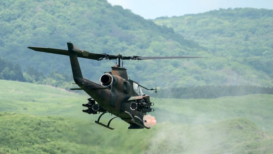 A Japan Ground Self-Defense Force (JGSDF) Type 10 battle tank fires ammunition during a live fire exercise at East Fuji Maneuver Area, in Gotemba, Shizuoka, Japan, May 28, 2022. Tomohiro Ohsumi/Pool via REUTERS