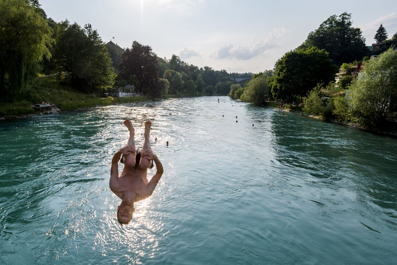 1207387435 View over the river Aare with Kornhaus bridge, city view of Bern, Switzerland (Photo by Brenner\ullstein bild via Getty Images)