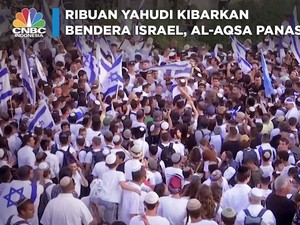 Heboh Ribuan Orang Kibarkan Bendera Israel di Kawasan Al-Aqsa