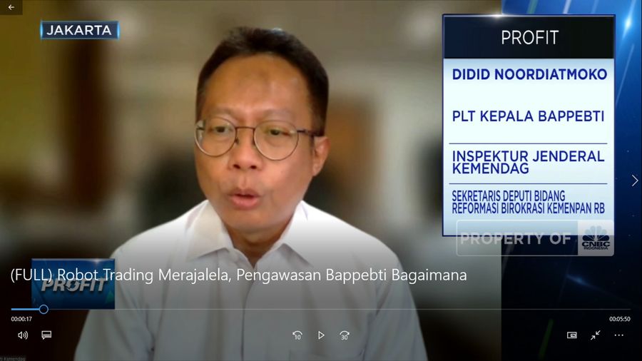 Robot Trading Merajalela, Pengawasan Bappebti Bagaimana? (CNBC Indonesia TV)
